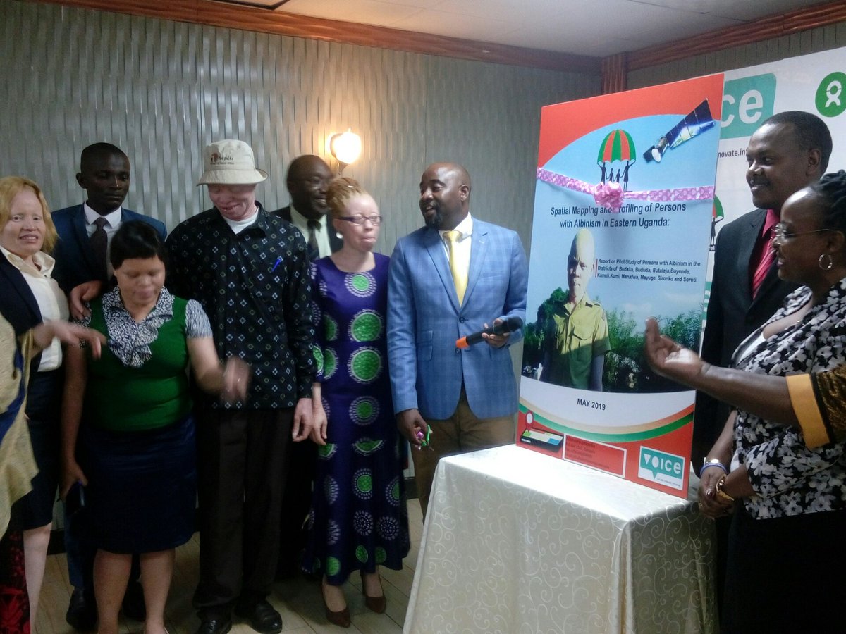OxfaminUganda's tweet photo. #AlbinismSpatialMapping report officially launched by Commissioner Bernard Mujuni. He pledges to work with @albinismumbrell to present the findings to the different ministries including East African Legislative Assembly to address the grievances Albinos face. #AUReportLaunch https://t.co/VtvdWgQAxg