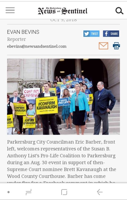direct7_e's tweet photo. @direct7_e Parkersburg West Virginia City Council (District 4) #EricBarber 
White Supremacist &amp; White Rapist... 
West Virginia y'all...
#WestVirginia https://t.co/5IV4PkosA9