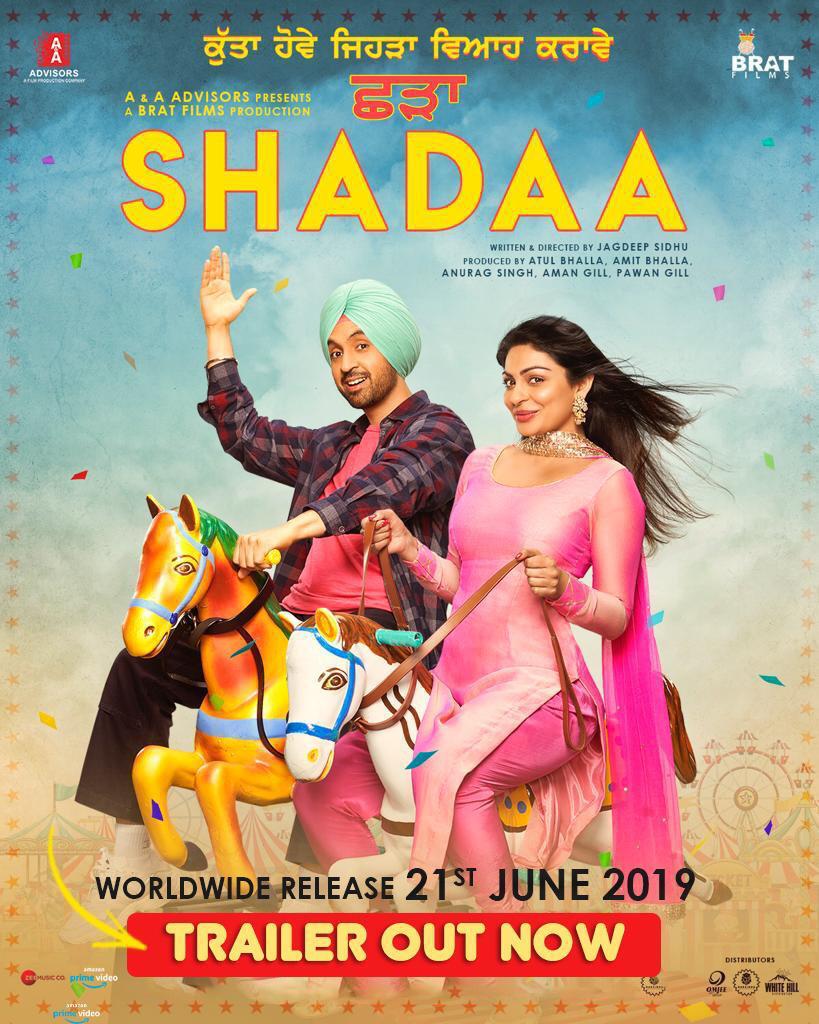 viralbollywood's tweet image. bit.ly/ShadaaTrailer

Kutta Hove Jehda Viah Karave #Shadaa Trailer out now, dekho Japani viah kyun nahi kar reh🤪😂😁 share, laugh,like🎈🥳🎉
@diljitdosanjh @neerubajwa
@AandAAdvisors @brat_films #JagdeepSidhu @atulbhalla78 @amitbhalla79 @SinghAnurag79 @theamangill 
@PawanGill