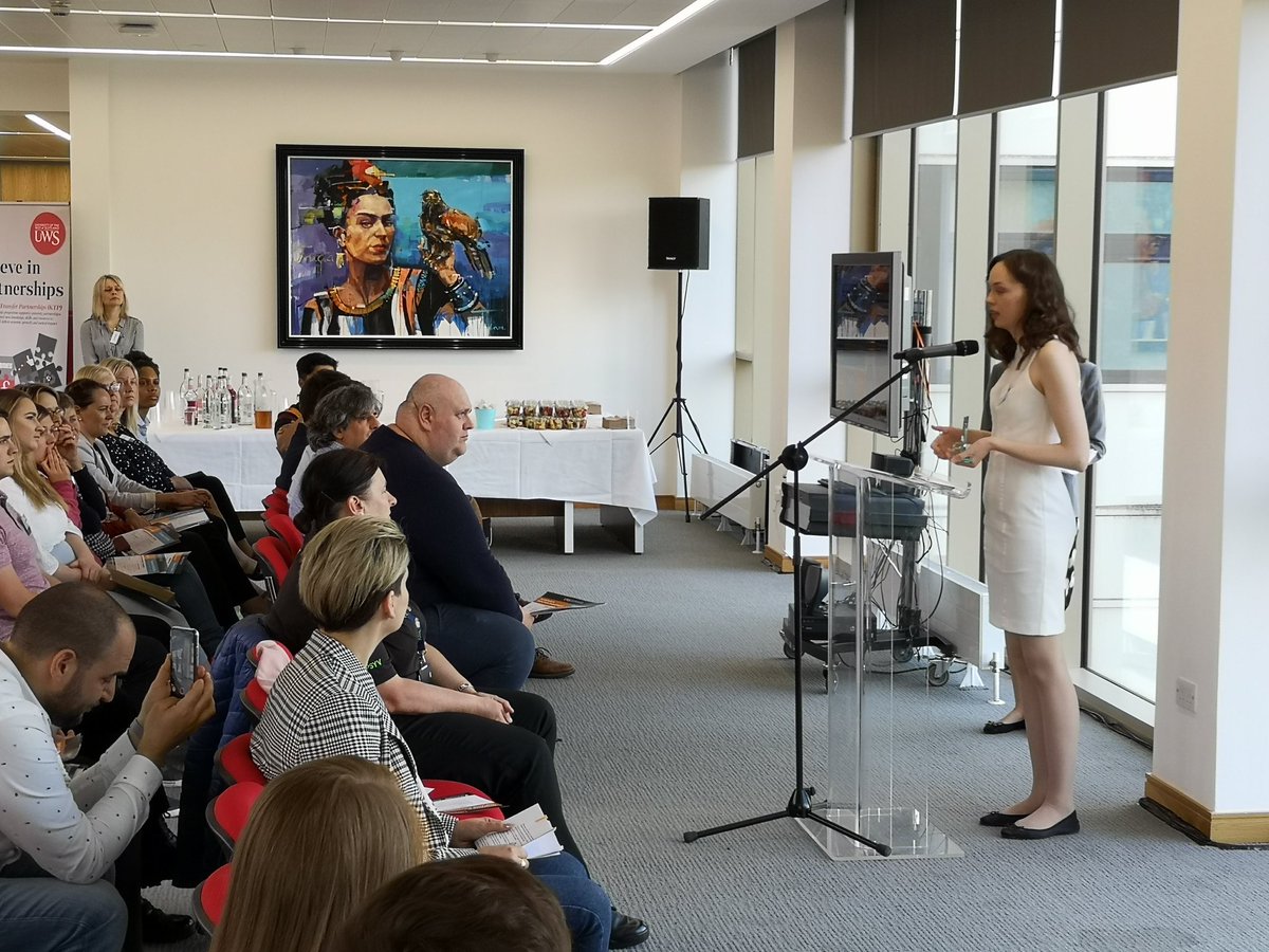 UniWestScotland's tweet photo. Mentee of the Year Eden Campbell speaks about her award. #uwsstudentsuccess https://t.co/Nsg85ArELb