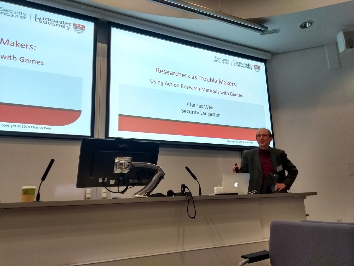 Charles Weir <a href="/SecureDevelop/">Secure Development</a> discussing the use of Action Research techniques at #sgcs19