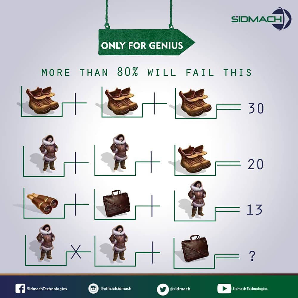 sidmach's tweet photo. Are you a genius?
Let's see how smart you are 😁
Comment your answer and let's appreciate you. 👇
#Tuesdaytrivia #Trivia #TechTrivia #TuesdayThoughts
#tuesdaytrivia #wordscramble #TuesdayTrivia #Quiz #TriviaoftheWeek #Giveaway #Trivia https://t.co/DBdIu1EPH3