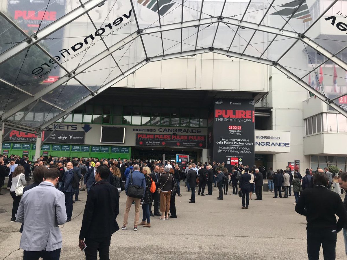 CME_Magazine's tweet photo. We're here at #Pulire, the largest trade show in the cleaning industry! Loads of exciting updates coming your way all the way from #italy, so stay tuned :)
#cleaning #hygiene #tradeshow #industrynews #publication #cleanmiddleeast https://t.co/C8iL77ZprY