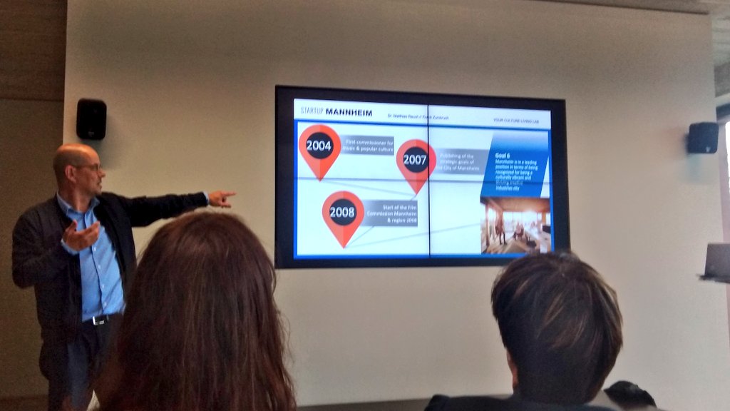 Ndumarey_VVSG's tweet photo. Mannheim is one of the first German cities that has put becoming a vibrant creative city in their strategic goals. With the creative commission they facilitate and fosfer creativity and innovation by offering (co)workspace, knowledge exchange... #reversemission19 #creativecities https://t.co/Crgg65pksi