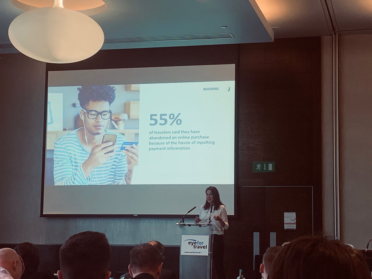 Boldarecom's tweet photo. "55% of travellers said they have abandoned an online purchase because of the hassle of inputting payment information" ~Neasa Bannon, @facebook Head of Travel Marketing EMEA.
The user-centred approach & customer journey is something that #OTAs have to steadily improve.
#eftLondon https://t.co/TzHcvzJT3j