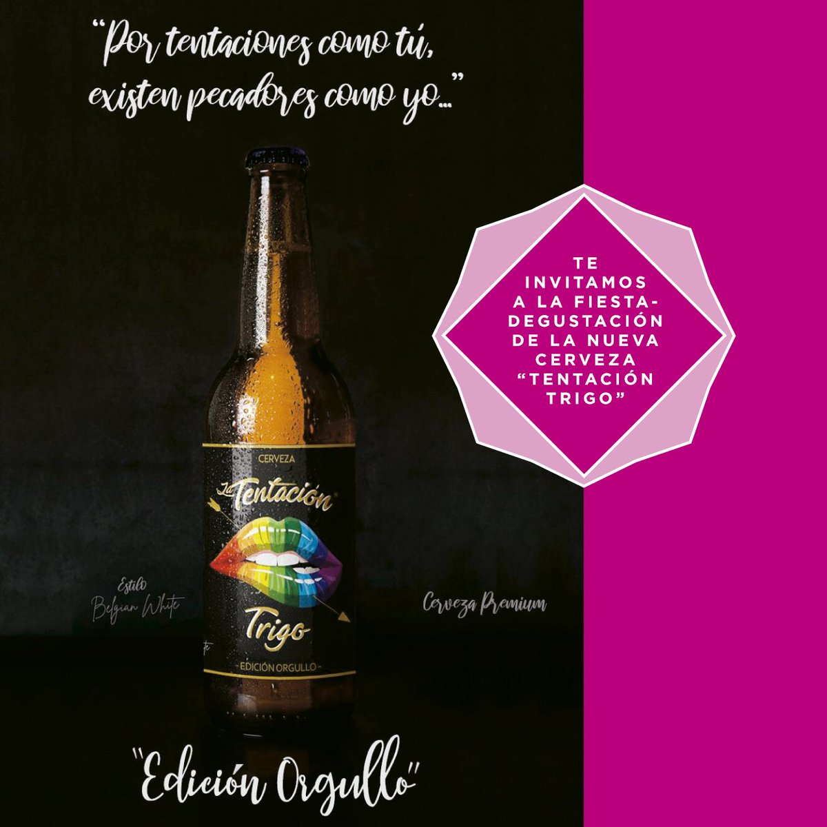 Shangaycom's tweet photo. EVENTO. Te invitamos a la presentación-degustación de la cerveza #LGTB de #TentaciónTrigo el próximo 30 de mayo a las 20h en el You&amp;Me de #Chueca. 3 horas de barra libre, picoteo y dj. ¿Te vienes? Haz RT y deja un comentario con el hashtag #PromoShangay mencionando a 3 amigos. https://t.co/Kwyj8T4lMI