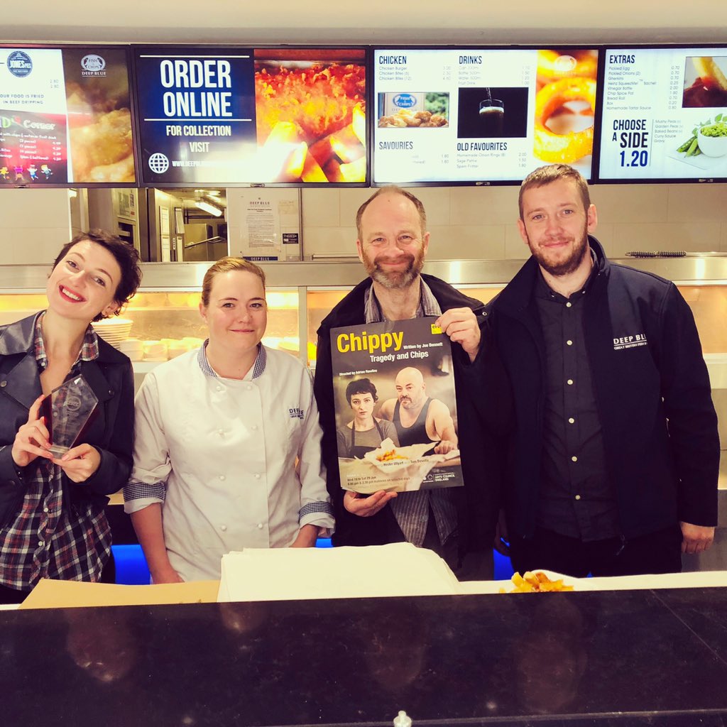 Exciting morning <a href="/DeepBlueBev/">Deep Blue Beverley</a> #adrianrawlins and @HesterUllyart filming for their new production “Chippy” with <a href="/ertheatre/">East Riding Theatre</a> #filming #fishandchips #beverley #chippy #theatre #production