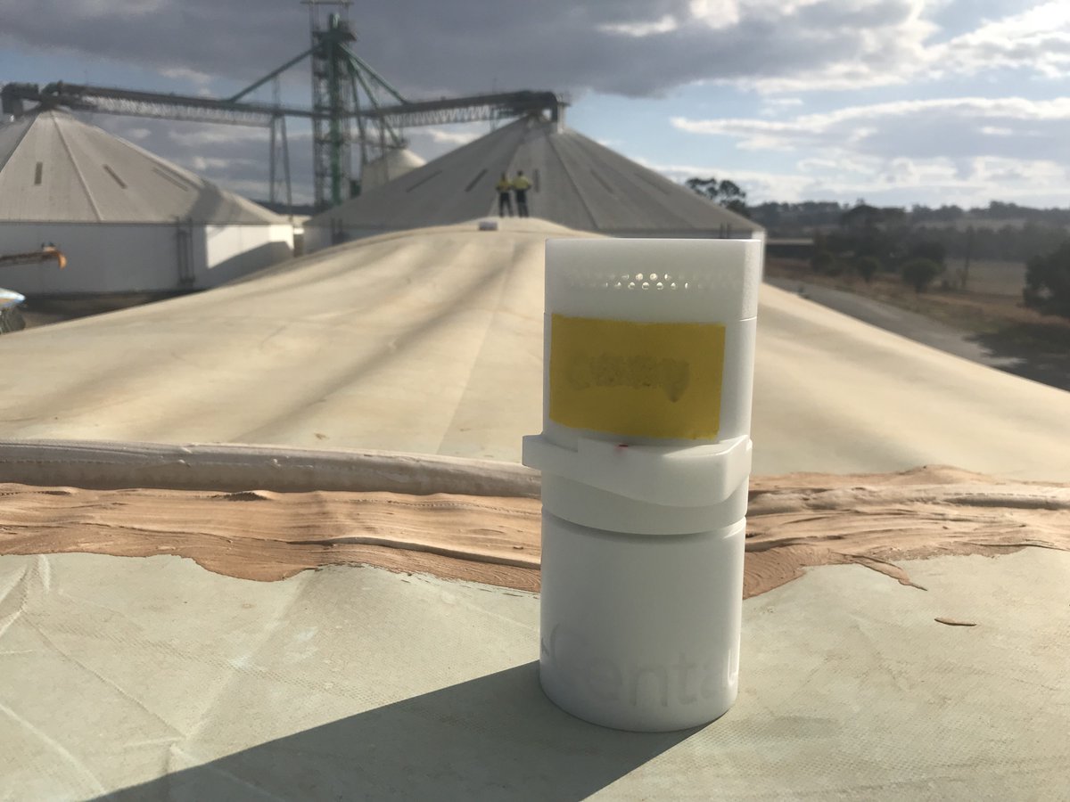 centaurtek's tweet photo. These days we are instrumenting #grain bunkers in #Australia. Smart Crop sensors bring unprecedented visibility and remote quality control capabilities to our customers. #InternetofCrops #IoT #agtech #centauranalytics https://t.co/IPhEkl7fQq