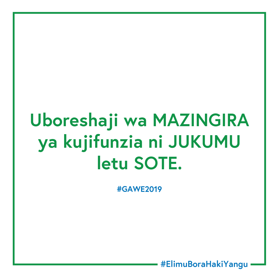 ten_met's tweet photo. #TukutaneHandeni #GAWE2019 #ElimuBoraHakiYangu https://t.co/Yoe1oEa1Uq