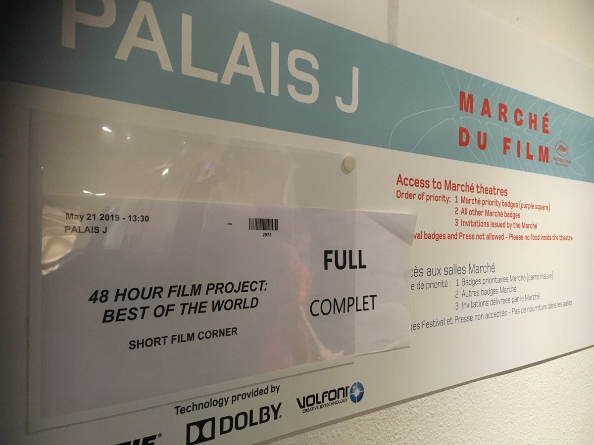 MarkRuppert48's tweet photo. Sold out screening in Cannes! https://t.co/w1eLzXUfOx