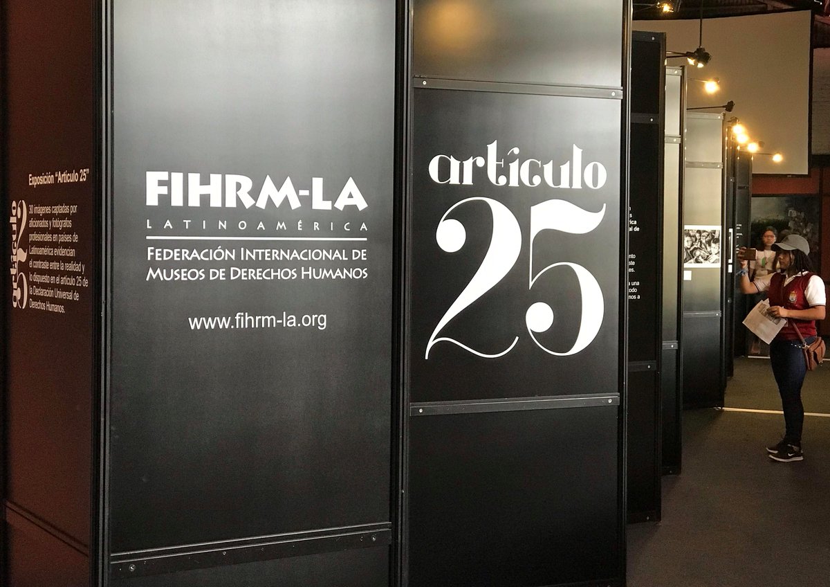 FIHRML's tweet photo. 🇬🇹 #Article25 exhibit opened in #Guatemala
@DavidFl92553419: "This important exhibition is a part of the dialogue that must occur if we are to expose human rights abuses on a global scale".
🔗https://t.co/VZw9zWzFVh
#museumsinaction #humanrights https://t.co/iTDLiTSSmu