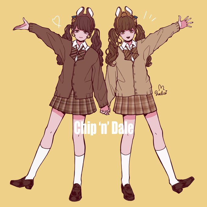 「姉妹 双子」のTwitter画像/イラスト(古い順)