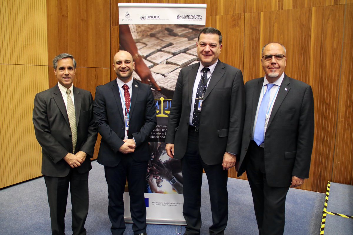 CRIMJUST_UNODC's tweet image. 👏🏼 Thank you to all that joined us at #CCPCJ28 CRIMJUST Side event jointly organized by the Project #SIMCI @UNODCColombia and the Anti-Narcotics Police of Colombia @PoliciaAntinar