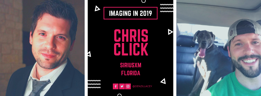 DenzilLacey's tweet photo. Welcome @Chris_Click to #ImagingIn2019 - Chris works for SiriusXM and images The Highway, Y2Country, Roadtrip and more! #Radio #RadioImaging #Imaging #SiriusXM https://t.co/4fCC6h9Q4a https://t.co/qN5vGK3238