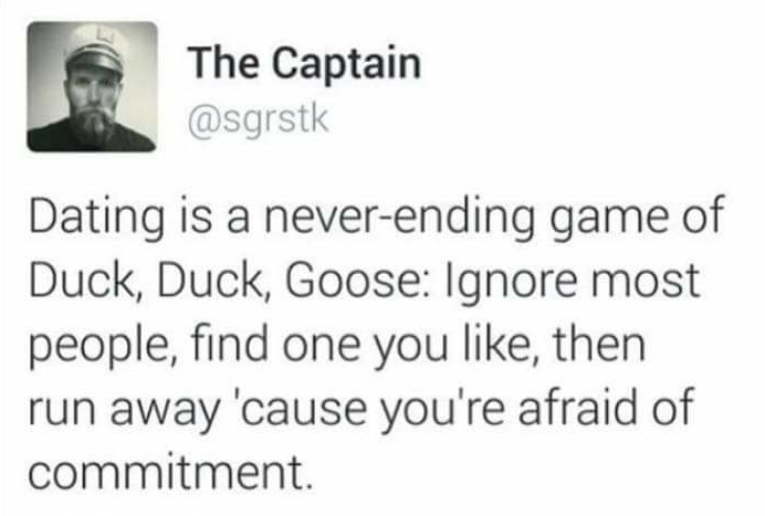 theRuthieRen's tweet photo. So I guess this is going to be my Tuesday mood? hehe <3 oh well! #searchingfortheone #oneday #lovewillfindme #betterhavegoodrunningshoes #truelove #duckduckgoose #silly #untilthen #audioroleplay #cestlavie https://t.co/r2yO2XBWjh