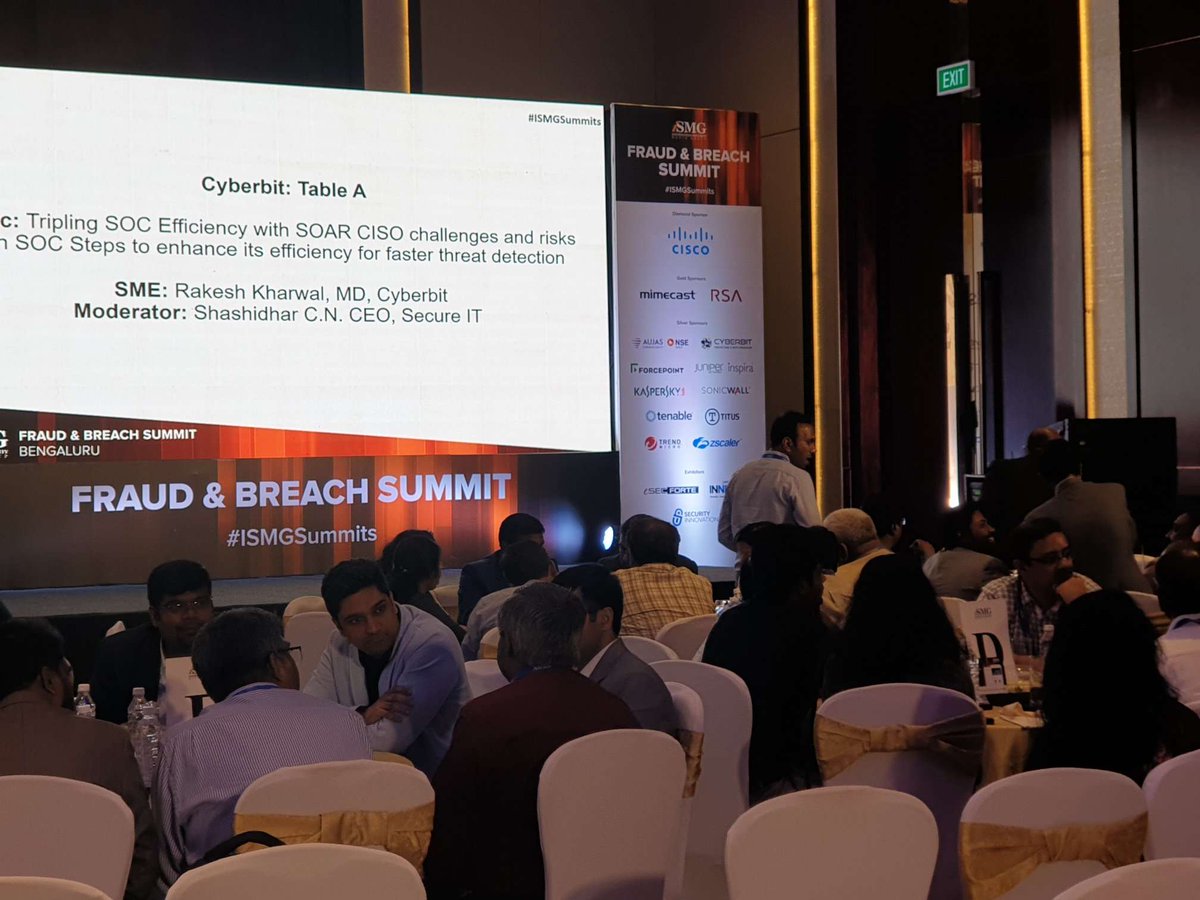 InfoSec Conversations :  An interactive session among senior security practitioners bit.ly/FBPS_BLR  #ISMGSummits
