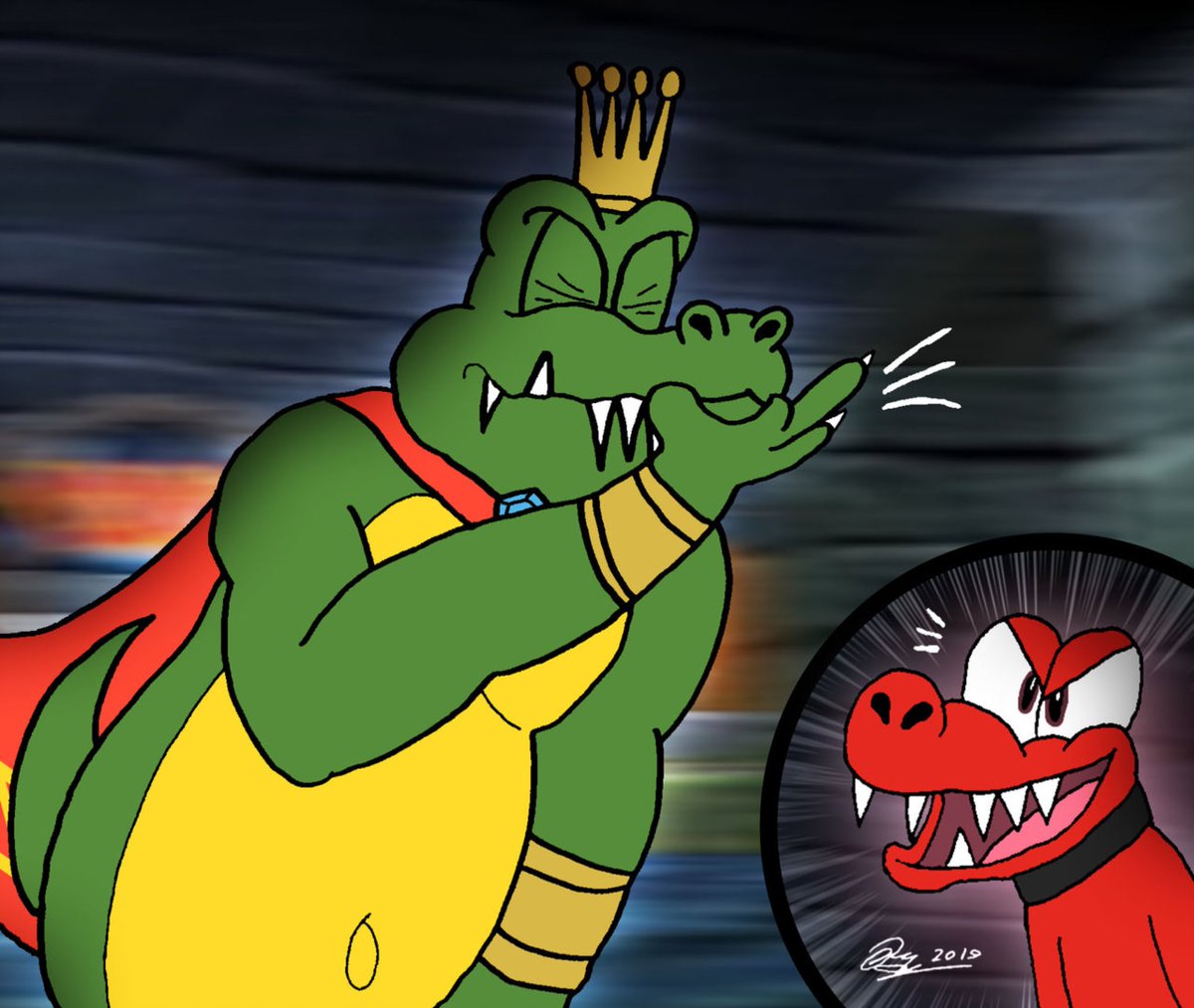 mr_lechkar's tweet image. The Punishment.
#kingkrool #klaptrap #donkeykong #nintendo deviantart.com/hassanlechkar/…