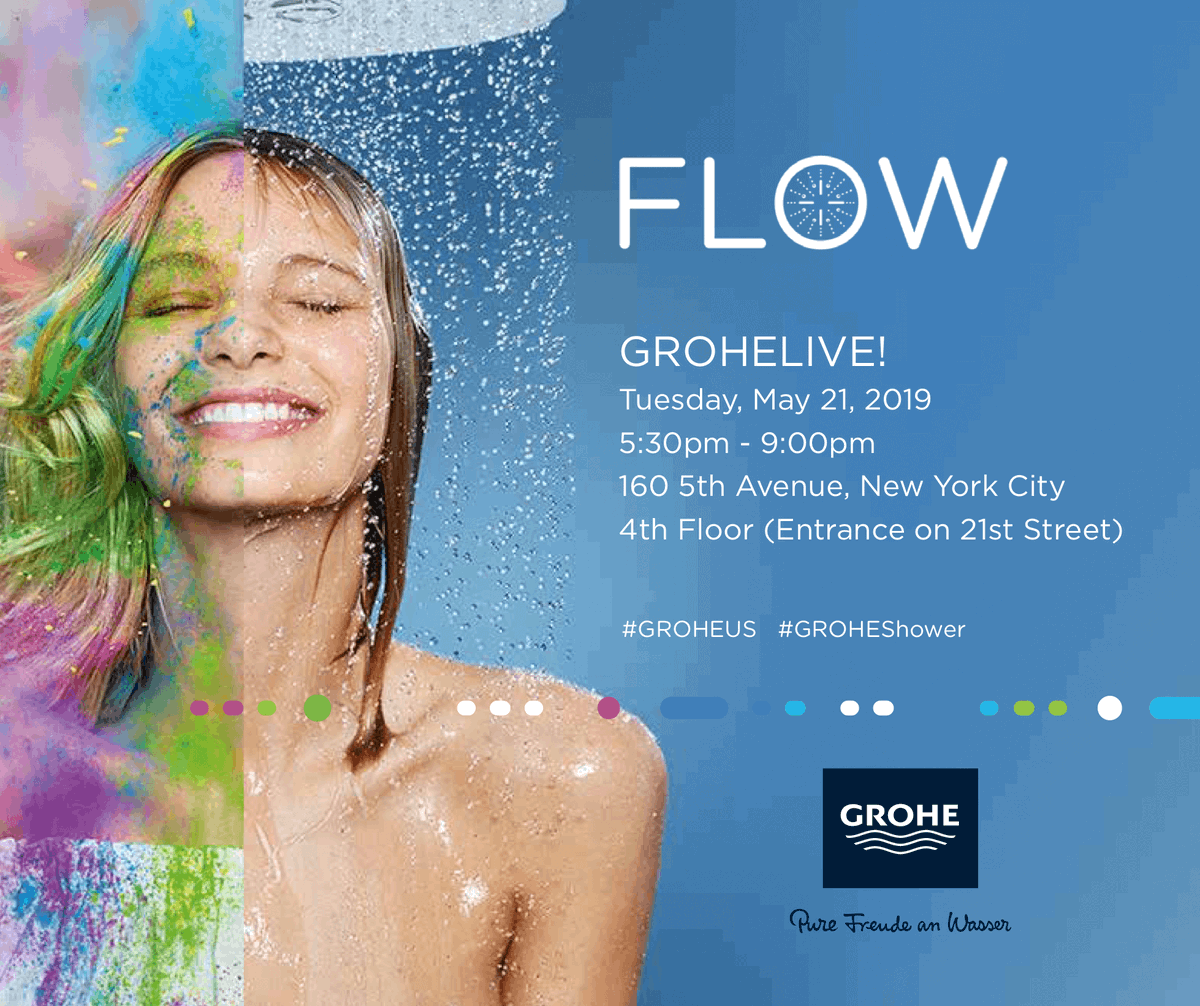 NYC, join us in our GROHELIVE! showroom tonight! #GROHEUS #GROHEShower

RSVP here: bit.ly/2LMsHl9