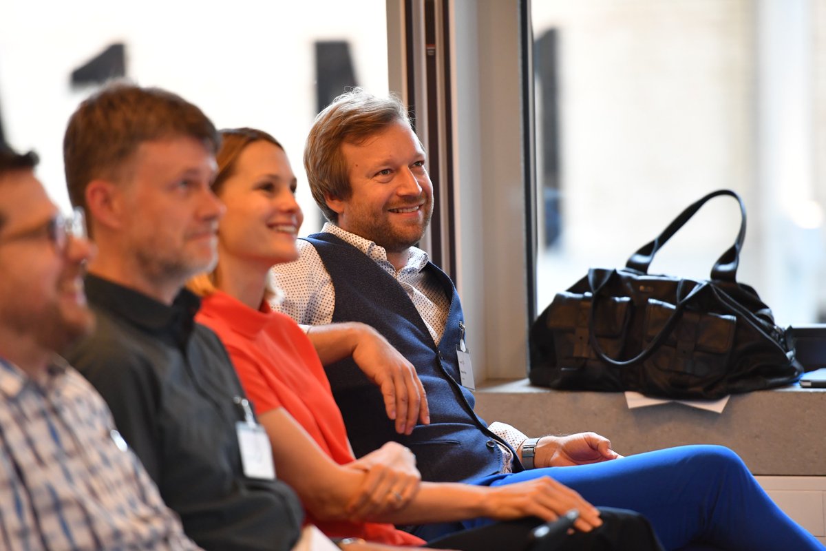 swissICT's tweet photo. Happy faces at #lasx , @LiquidThinker getting the crowd involved with a memory game. #LeanAgileScrum #lean #agile #scrum https://t.co/024aUFuQ3D