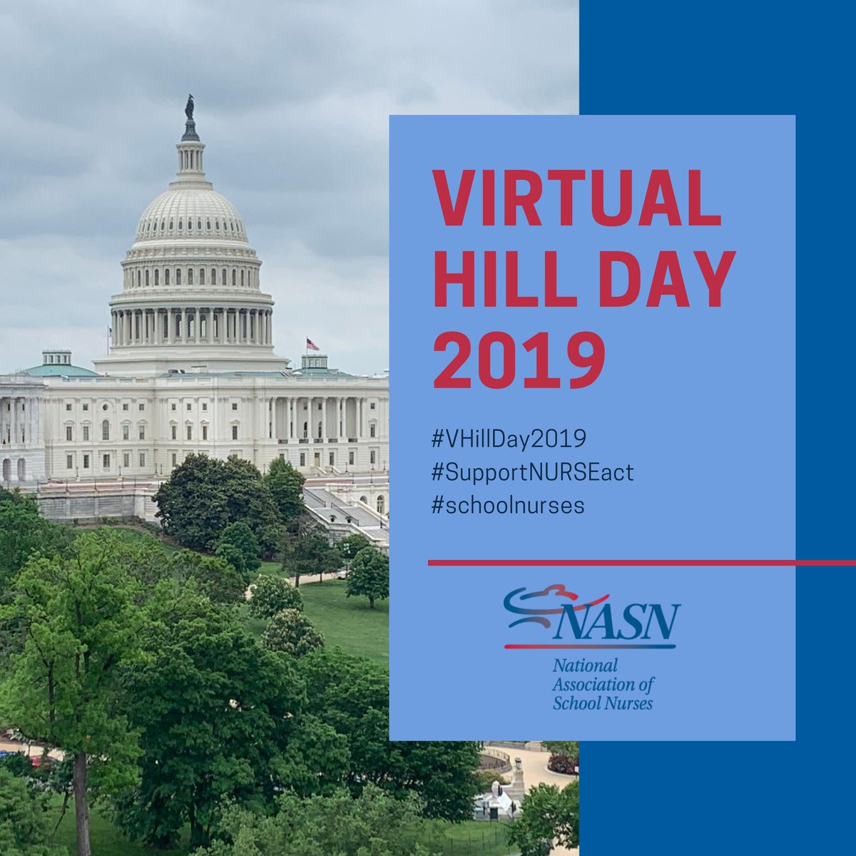 schoolnurses's tweet photo. School nurses play a key role in making sure that children are healthy, safe and ready to learn. Today is Virtual Hill Day for #NASN; show your #SupportNURSEact. #VHillDay2019 #schoolnurses https://t.co/ID5ZFl7CKD