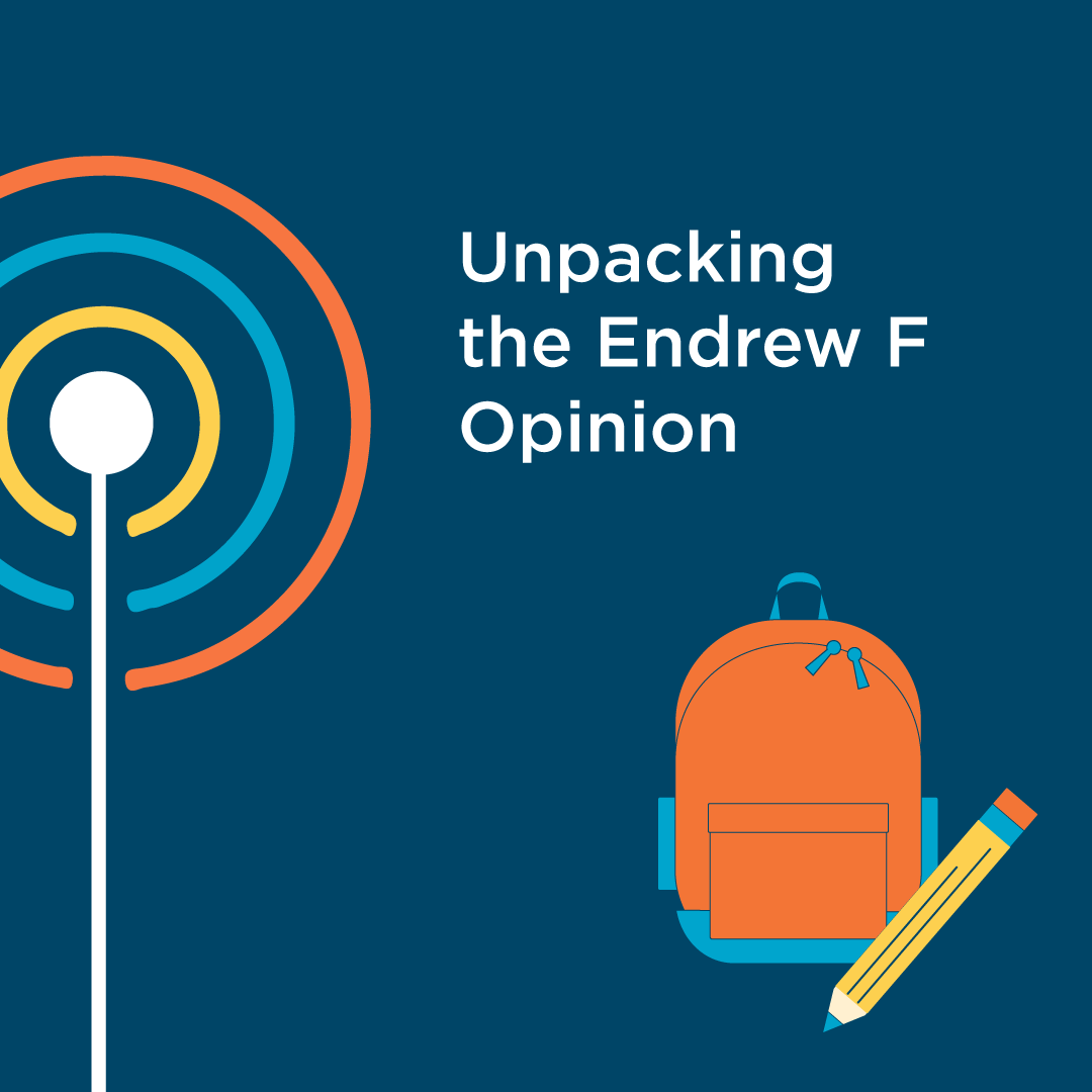INCLUDEnyc's tweet photo. "Even if a child is not entitled to reach their potential, their potential matters," said Steven Alizio on today's #DisabilityINC episode. Steven interprets the landmark Special Education Case, Endrew F., an unanimous Supreme Court opinion from 2017. 🎧https://t.co/T330GsC5xT https://t.co/kyN1faPjeS