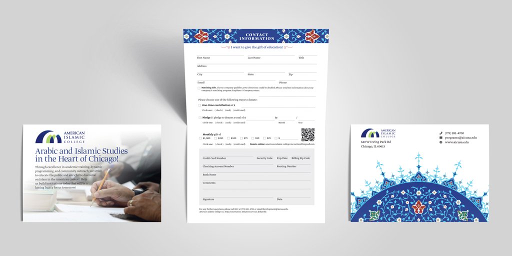 inspiraldesign's tweet photo. Sponsorship leaflet design for @aicusa in Chicago. #InspiralDesign #Creative #Design #Print #Flyer #Islam #Pattern #Gift https://t.co/Bn2IbFj9g5