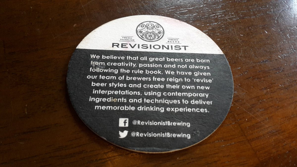 jsbeermats's tweet photo. #revisionistbrewing 

#beermat #beermatlovers #beermatsoftheworld #creativebeermats #igbeermats #coaster #beermatseverywhere #beermatcollector #beermatcollection #beer #alcohol #ale #realale #IPA #lager #craftbeer #mat #matsforbeer #brewery #brewing #pub #bar #beercoaster https://t.co/QQN3667Mog
