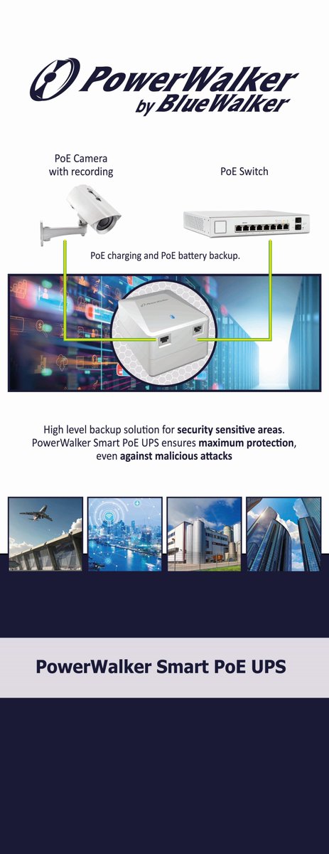 PowerWalker_UPS's tweet photo. PowerWalker Smart PoE UPS - a unique solution for PoE devices, like cameras.
https://t.co/0aPdjJyi3N https://t.co/Vf2r6VhR1a