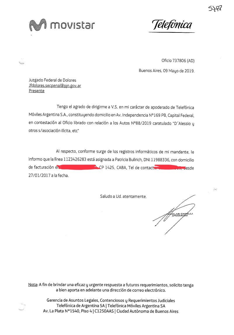 14capo's tweet photo. Confirmado: el teléfono con el que Dalessio hablaba para coordinar las operaciones de espionaje es de Patricia Bullrich. El Gobierno estaba al comando de la banda. https://t.co/MBYikC6ygc