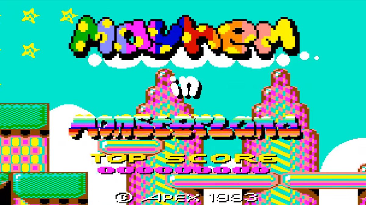 Mayhem in Monsterland for the Commodore 64 is the most graphically impressive C64 game. Interesting about this game is it came out 1993, one of the last games on it and it wasn't even sold on store shelves, it had to be mailed. This game has speed from Sonic with Taito Visuals!