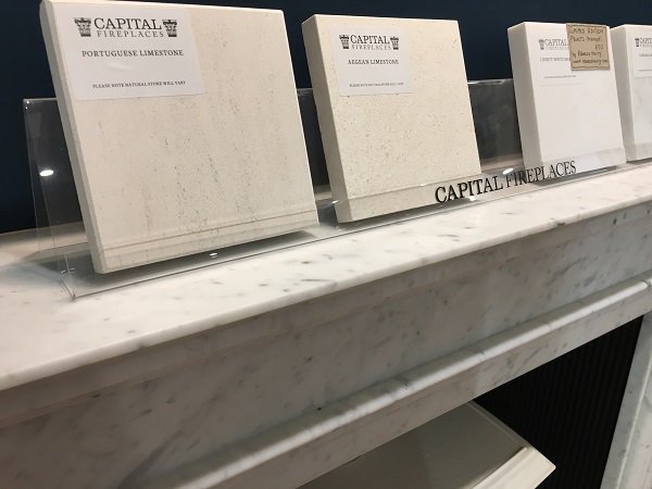 selectstoves's tweet image. Our @capital_fp 'Washington' mantle is available in a variety of materials...choose from Cararra Marble, Portuguese Limestone, Corinthian Stone or Aegean Limestone. This is the marble version and how fantastic does it look?!
