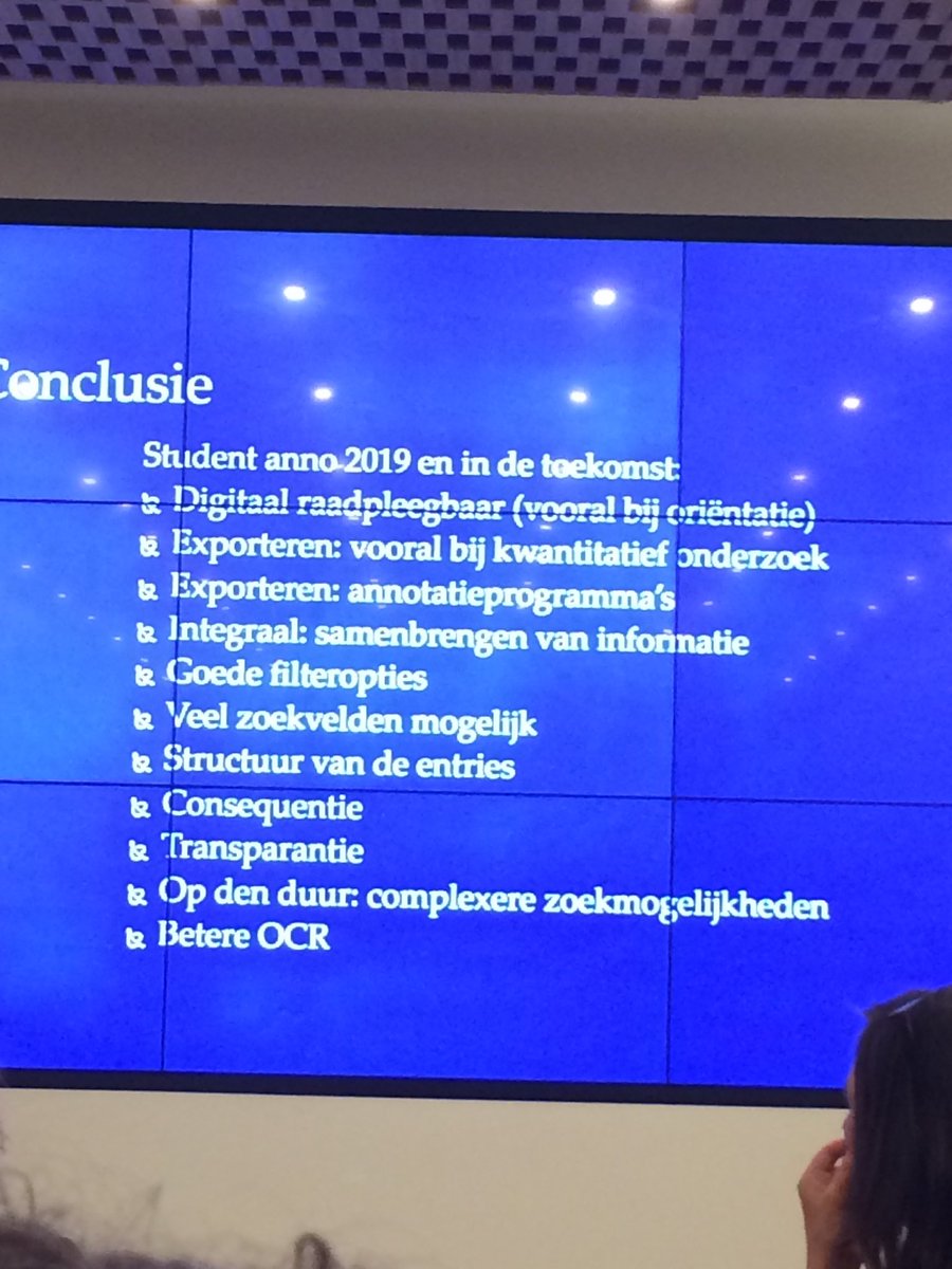 mjgbakker's tweet photo. Dit wenst een hedendaagse student van een bibliotheekcatalogus. Leuke lezing bij de ⁦@AdamNet_NL⁩ vergadering https://t.co/Y5Rbz7cqyn