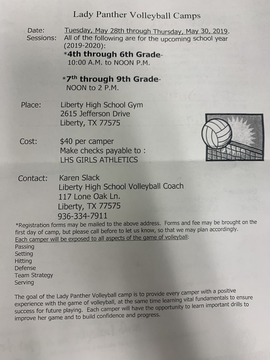 LISD Girls athletics forms