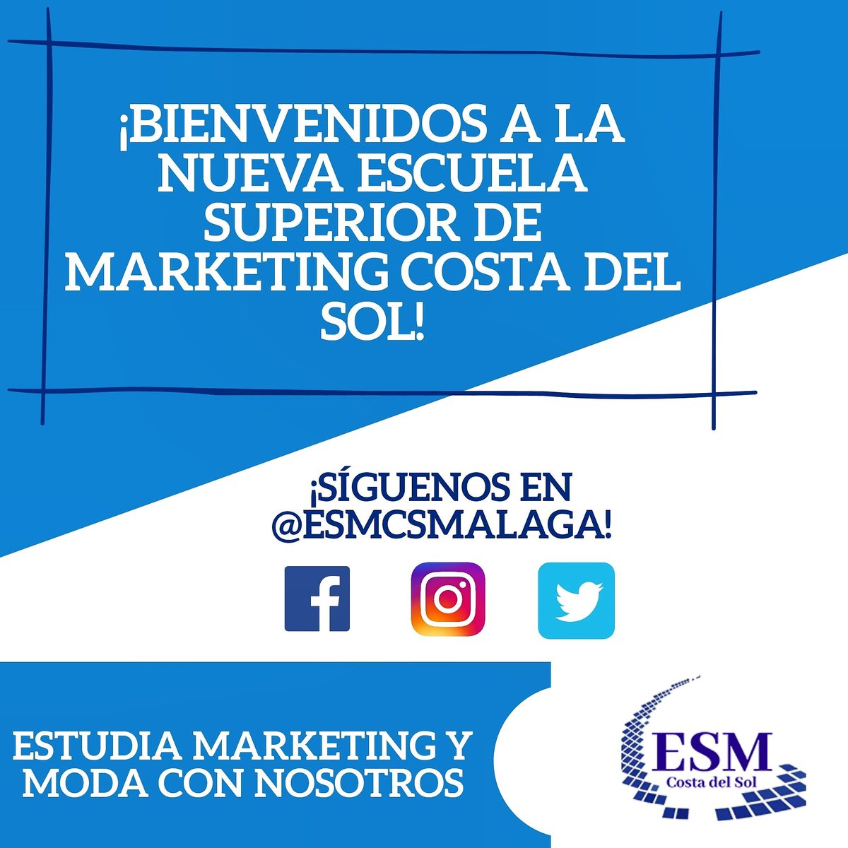 ESTCSMalaga's tweet photo. Os presentamos la Escuela Superior de Marketing Costa del Sol 📊✂️🧥 Si piensas que la moda y el marketing es lo tuyo, conoce los estudios que te pueden llevar a una carrera profesional muy diferenciada. ¡Conócenos!
. . .
#esmcs #moda #marketing #fashionbusiness https://t.co/fE6uZbZwjO