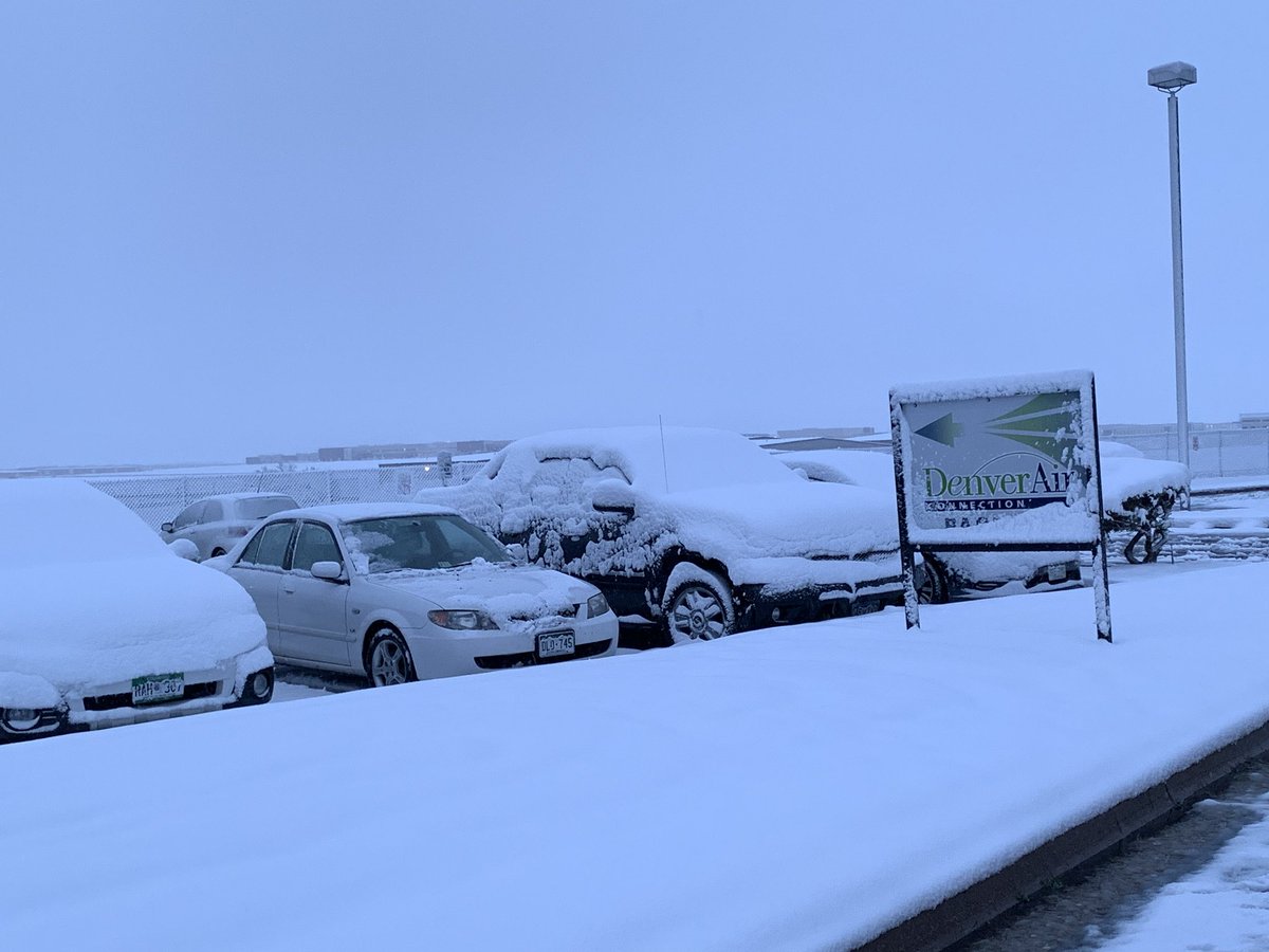 McCloudOutLoud's tweet photo. Nope it’s NOT February in #Colorado! It’s May 21, 2019 and this is what it looks like today getting ready to fly out on #DenverAirConnection to #GrandJunction https://t.co/GKA3AB6acl