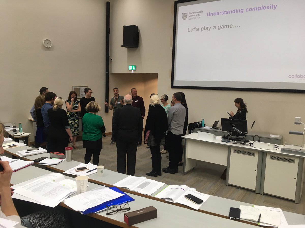 TotSoc's tweet photo. Playing a game to help us understand complexity with @tobyjlowe @DawnMPlimmer @NorthumbriaUni #exploringthenewworld so glad we are here! https://t.co/pctcroKFYo
