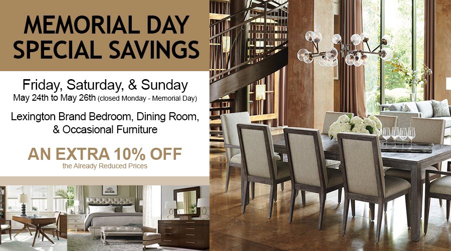Memorial Day SALE - Special Savings this Weekend Only 
domesticcomfort.com/Shop/lexington