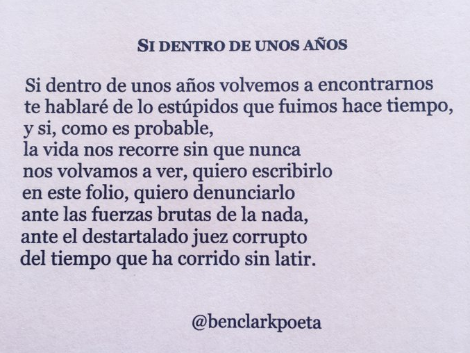 literlandweb1's tweet photo. Gracias, Ben Clark @benclark84 por poemas como éste: https://t.co/5YhquagjdQ