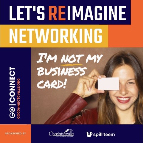 spillteem's tweet photo. We've partnered w/ @CvilleEconDev for another Go Connect Networking ReImagined!
Free registration -> https://t.co/MBoKl4Ccia
-
#spillonpurpose #Charlottesville #cville #network #networking #Consulting #connect #professionaldevelopment #innovation #DesignThinking #talks #workshops https://t.co/xfZNbQa8Cx
