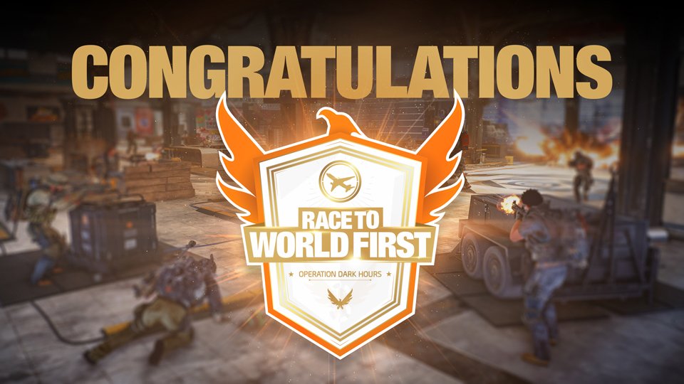 Because of the heroism and tenacity everyone showed during the raid, we've decided to create three different portraits for the White House to celebrate World First on each platform. We're honoring Dark Hours World First on PC, PS4, and XB1!

Details: >> ubi.li/poL9q
