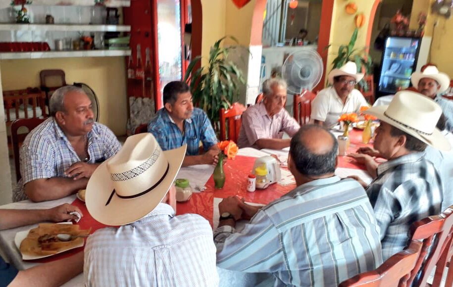 SEFADER_GobOax's tweet photo. En gira por la #Cuenca y por instrucción del Gdor. @alejandromurat , el Srio. Carlos Grau López se reúne con productores de #piña en Loma Bonita y recibe el Proyecto Regional Integral que impulsará de manera potencial este cultivo que ocupa el 2o. lugar en producción nacional 🍍 https://t.co/XkBGj6CwVu