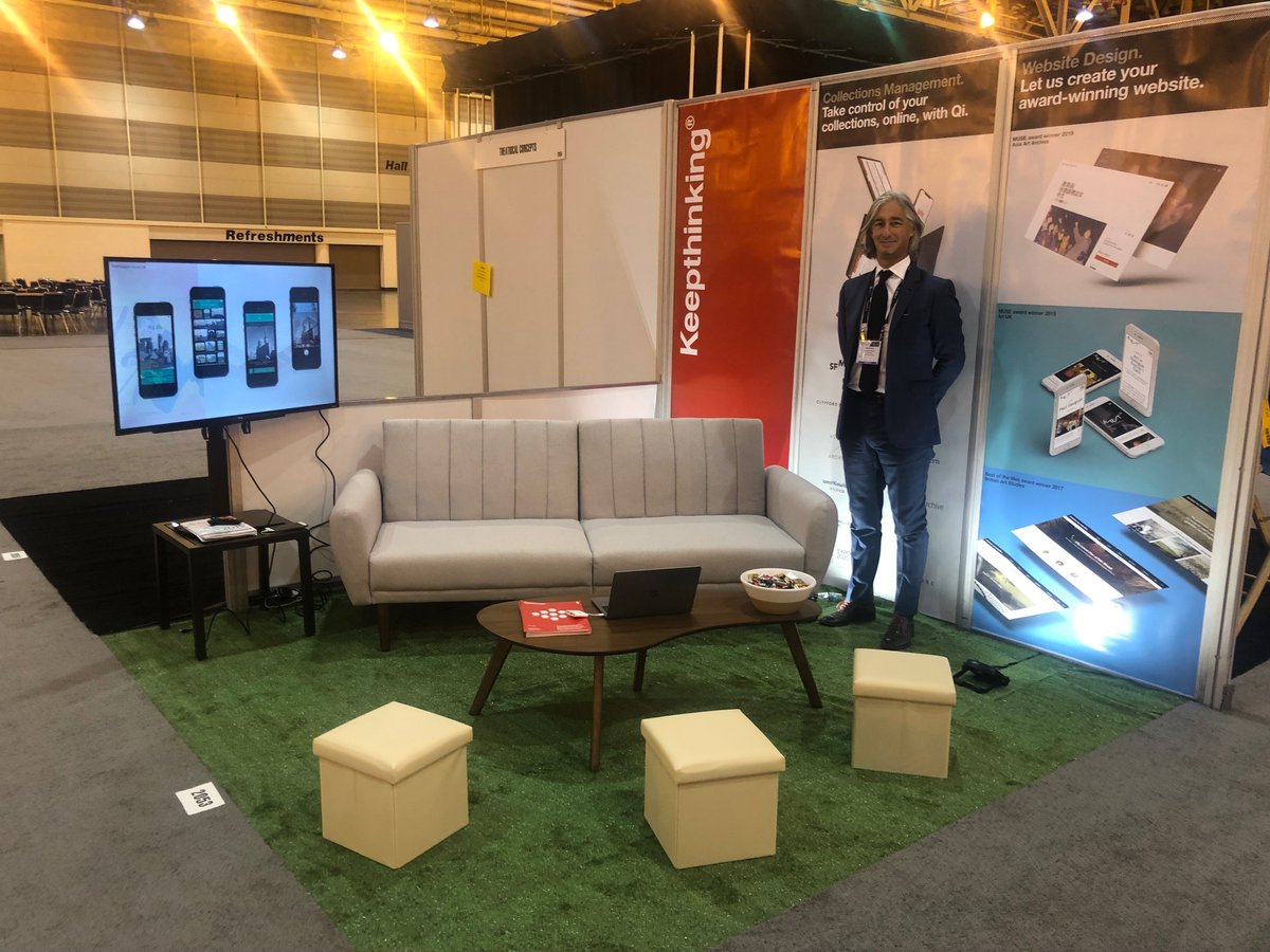 keepthinking_uk's tweet photo. If any of you at #AAM2019 have any questions about our innovative #collectionsmanagementsystem #cms #Qi, come by our booth 2053 to learn more.  We would be happy to give you a demo, and show you our #webdesign work as well! https://t.co/IzRGdDn9M9