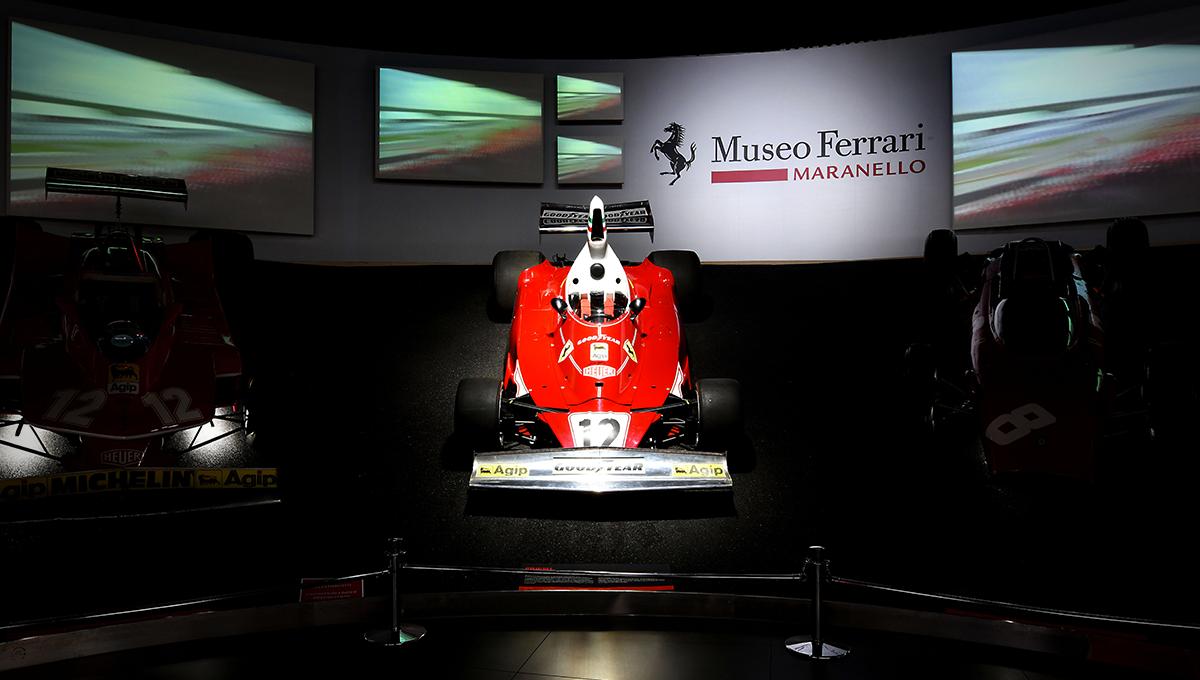 MuseiFerrari's tweet photo. Musei Ferrari pays homage to #NikiLauda, an amazing champion, a visionary entrepreneur and a great man. His name and his achievements will always be at the heart of the @ScuderiaFerrari history. #CiaoNiki https://t.co/TMKdh8ruIV