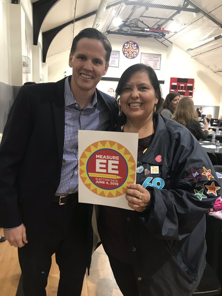 MarshallTuck's tweet photo. Energized to start the day with an inspiring group of leaders for children who are committed to @VoteYesOnEE, including @Monica4LA and @Kelly4LASchools. June 4 is Election Day.  For residents in LAUSD - the best thing we can do for our public schools right now is vote yes on EE. https://t.co/foeKUhUuun