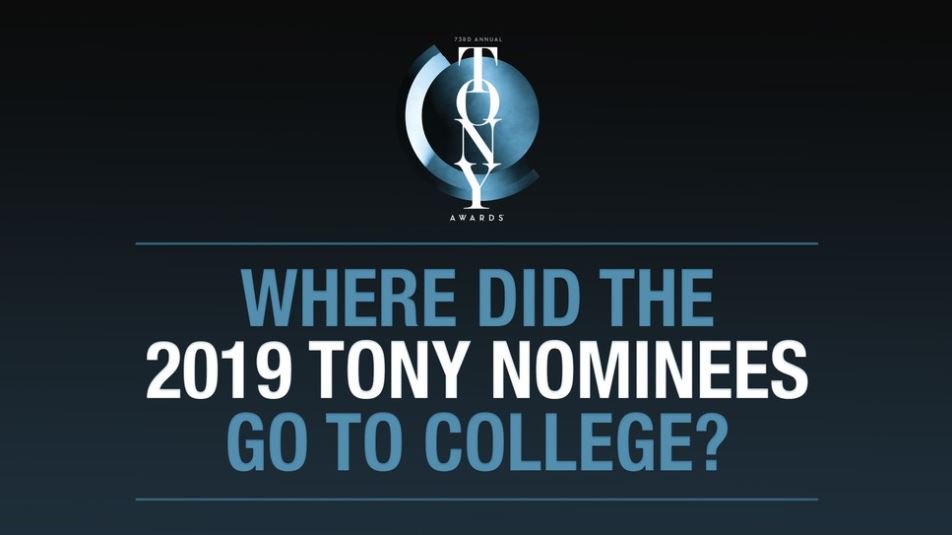 Where this year's Tony nominees for all categories pursued their college studies.

bit.ly/2VAwW2R