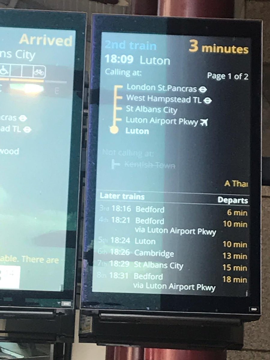 Not content with removing a third of key services from Harpenden, ⁦<a href="/TLRailUK/">Thameslink</a>⁩ show their contempt for their passengers by dropping another service. Good luck getting home #saveHPDtrains ⁦<a href="/BimAfolami/">Bim Afolami</a>⁩