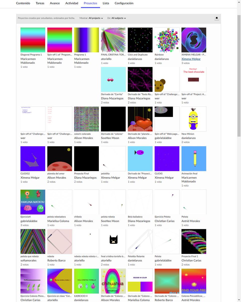litomd's tweet image. Una muestra de lo que mis alumnos trabajaron en Diseñando en Código este bimestre, usando @khanacademy #JavaScript y #ProcessingJS