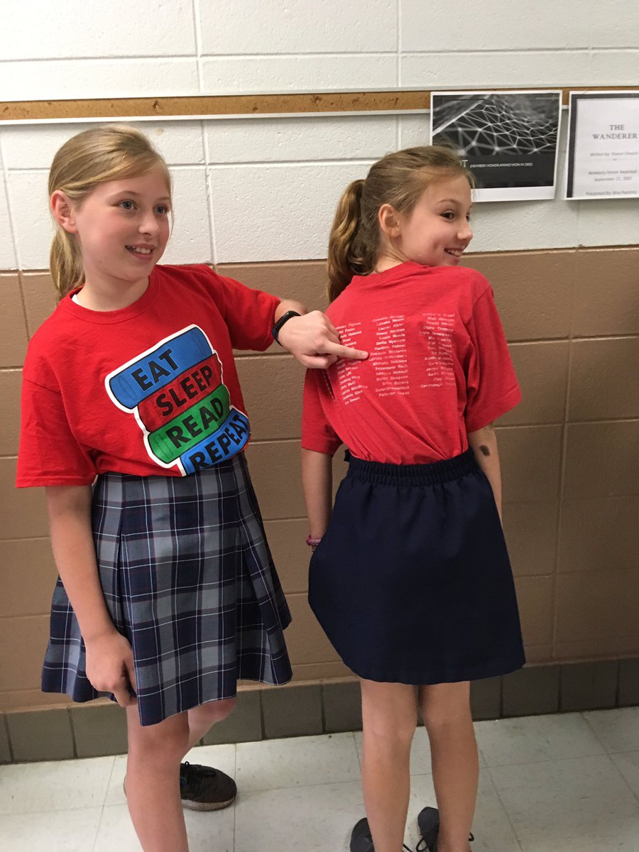 PsdunnDunn's tweet photo. Talk about Austin traditions! Eva is wearing her mom’s 5th grade Austin shirt from 1992! How cool is that 😎😎! @MaryBAustin #austintradition https://t.co/a9i32F4rq2