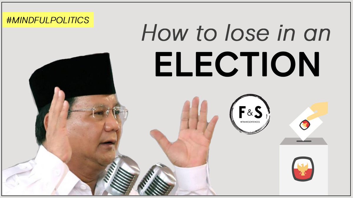 FrameSentences's tweet photo. This video was supposed to be out *before* KPU announced the result but they pranked all of us so here we go, hope it’s still very much relevant—HOW TO LOSE IN AN ELECTION: https://t.co/fMDEAmRYh7 https://t.co/FEMVazKks0