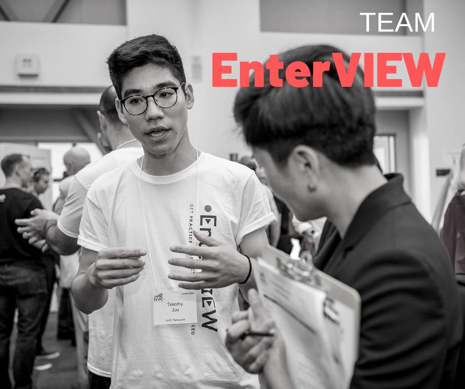 ucsb_nvc's tweet photo. Introducing Team ENTERVIEW! EnterVIEW is a software-driven platform whose goal is to simplify and improve the way candidates look for and apply for jobs, as well as the way companies hire them. Find out more about EnterVIEW at the #2019NVCfinals on May 29th! https://t.co/NcBD7x0fpd